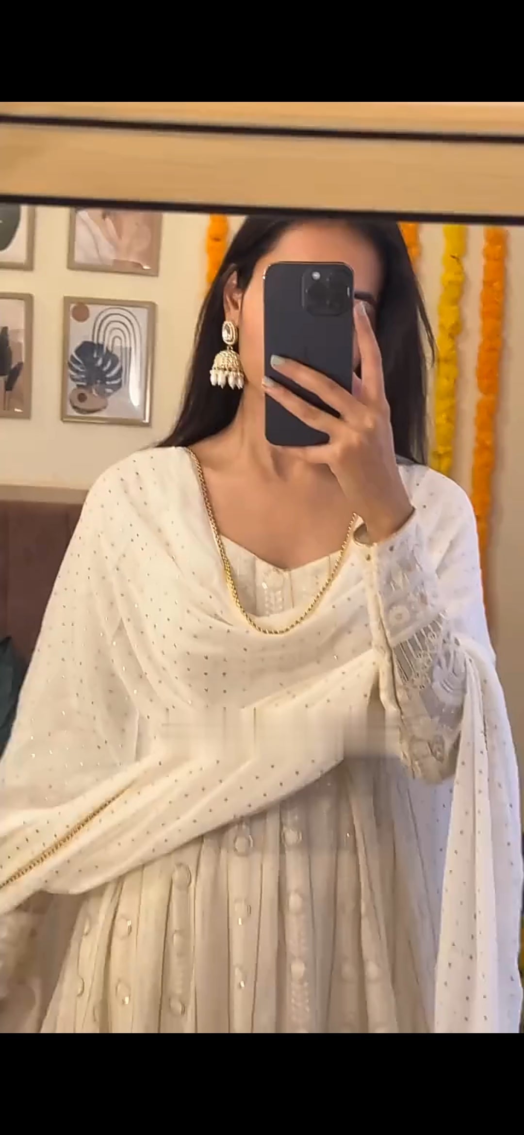 NAYRA'S PREMIUM LUCKNOWI FULLY STITCHED SUIT SET SC 144